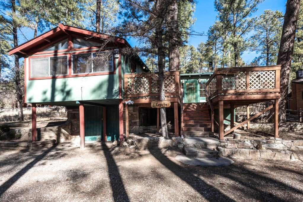 Coyote Cabin - Private Hot Tub - Upper Canyon رويدوسو، نيومكسيكو المظهر الخارجي الصورة